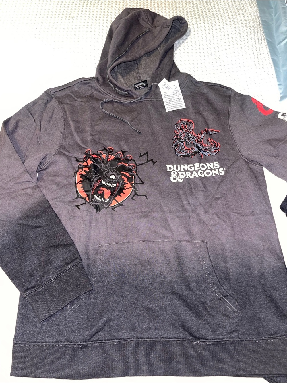 Dungeons & Dragons Grey & Black Graphic Pullover Hoodie & Sweatpants